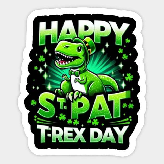 Happy St Pat Trex Day Dino St Patricks Day Toddler Boys Gift Sticker by Dianajoycepif